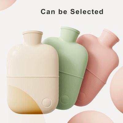 1 Set 500ML/1000ML/2000ML Hot Water Bag Reusable Leak-proof Safe Hot Water Bottle Hand Feet Warmer for Home