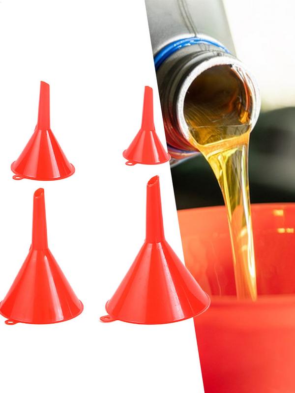 Kitchen Funnel Set 4Pcs Kitchen Function Plastic Funnel portable household refueling funnel Oil Change Funnel for Automotive China Mainland