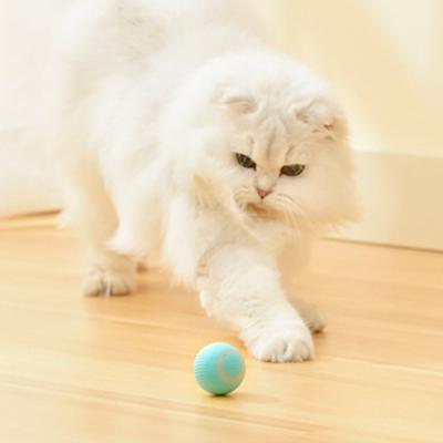 Bola interactiva de Dodge rodante automática recargable, entrenamiento inteligente para perros y gatos, juguetes silenciosos para mascotas con movimiento automático para interiores