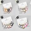 3 Pairs Fun and Cute Enamel Alloy Hanging Tail Cat Dangle Earrings Colored Cat Ear Jewelry Set Lovely Gift for Women Girls