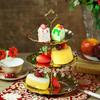 Fruit Tray, Family Living Room, Fruit Tray, Dobos Torte Tray, Creative Double-layer Candy Inventory, Heart Tray, Household Products