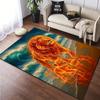 Tappeto Tappetino Stampato con Motivo Leone 1Pz per Soggiorno Camera da Letto Casa Decorazione Divano, Tappetino Antiscivolo Tappetino per Pavimento