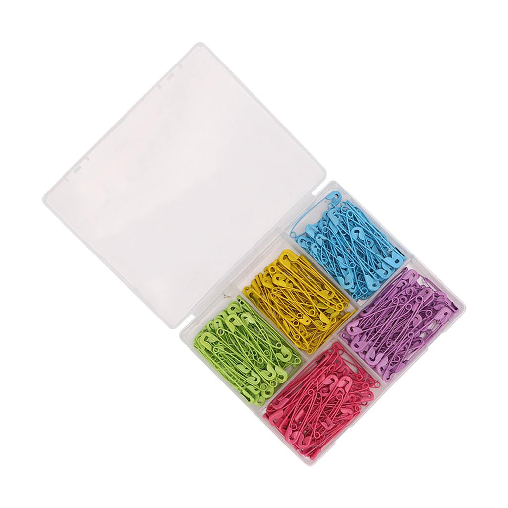 Safety Pins Steel Wire Safe Sturdy Colorful Combination Tag Pin for DIY Jewelry Making Light Green