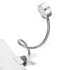Clamp Light USB Warm Cold Color Temperature 360 Degrees Adjustable Gooseneck Light (Silver)