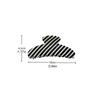 Fashion Korean Style Striped Hair Claw Large Geometry Acetate Claw Clip Crab Clip Headwear Acetic Acid Shark Clip Girls