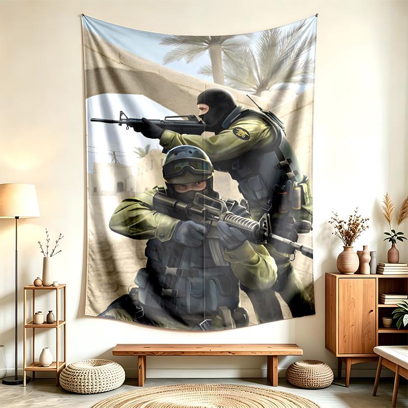 Counter Strike (14) Wandteppich Geeignet Für Die Dekoration Von Häusern Wohnheimen Und Schlafzimmern Weich Anzufassen Und Ein Perfektes Geschenk Für Freunde Und Familie