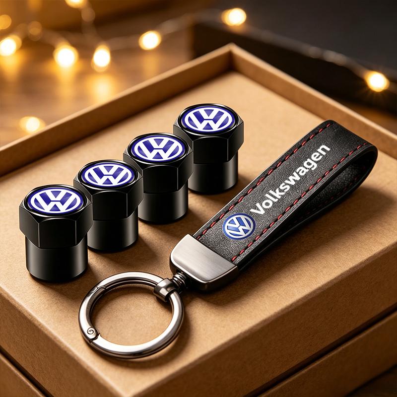 For Volkswagen n2Car Tire Wheel Valve Caps Cover/Car Key Chain Ring Keychain For VW Golf Polo Tiguan Touran Jetta Passat CC T5 GTI Scirocco Caddy