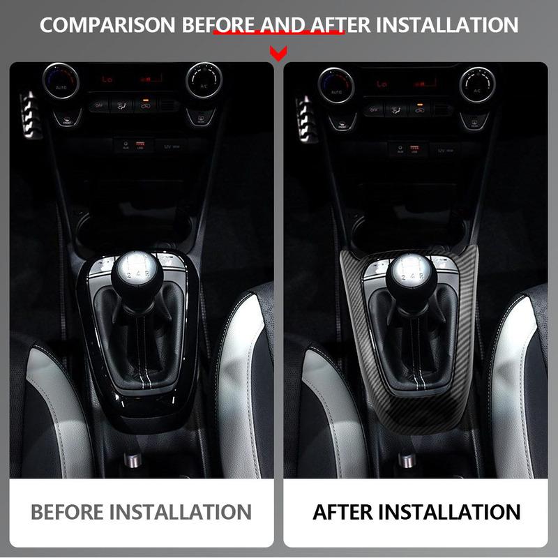 For Kia Morning    Picanto  Gear Shift Knob Panel Frame Cover Decoration Sticker Trim Interior Accessories
