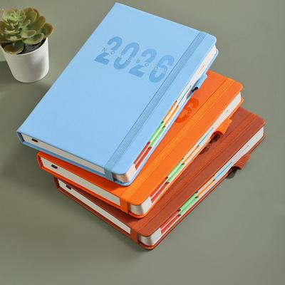 Plánovač 2026 JAN. 2026 - DEC. 2026 Denný Týždenný Mesačný Plánovač Kalendára s Krytom z Imitácie Kože pre Mužov Ženy Podnikateľov Študentov