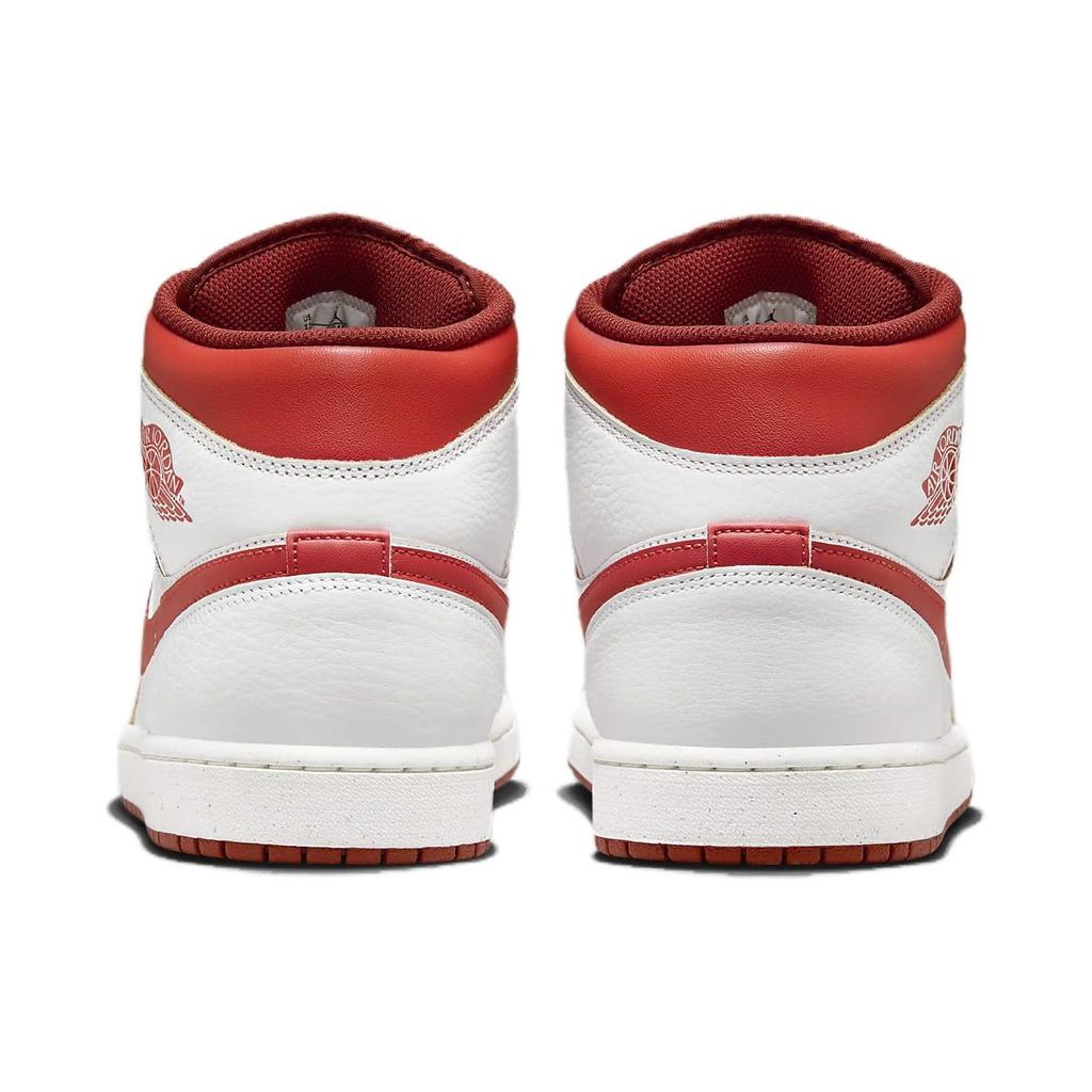 Air Jordan 1 Mid SE White Dune Red Men Sneakers Lobster Sail Vachetta-Tan FJ3458-160