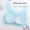 Comfortable Plus Size Wireless Seamless Ice Silk Sports Bra with Beautiful Back Design