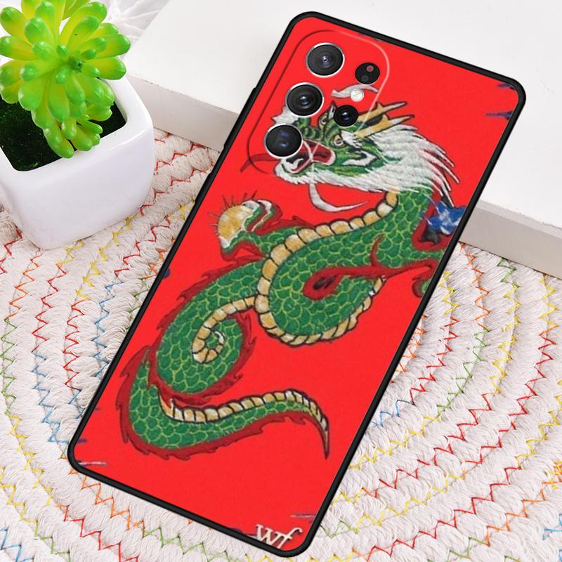 Red Dragon TPU Phone Case For Samsung Galaxy Note 10 Pro S26 S25 S24 S23 S22 Ultra Plus S21 FE S20 Shockproof Cover