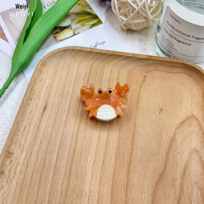 Hobby Marine Acetate Claw Clips: Cute Starfish, Jellyfish, Shark, Cartoon Side & Bun Clips for Women