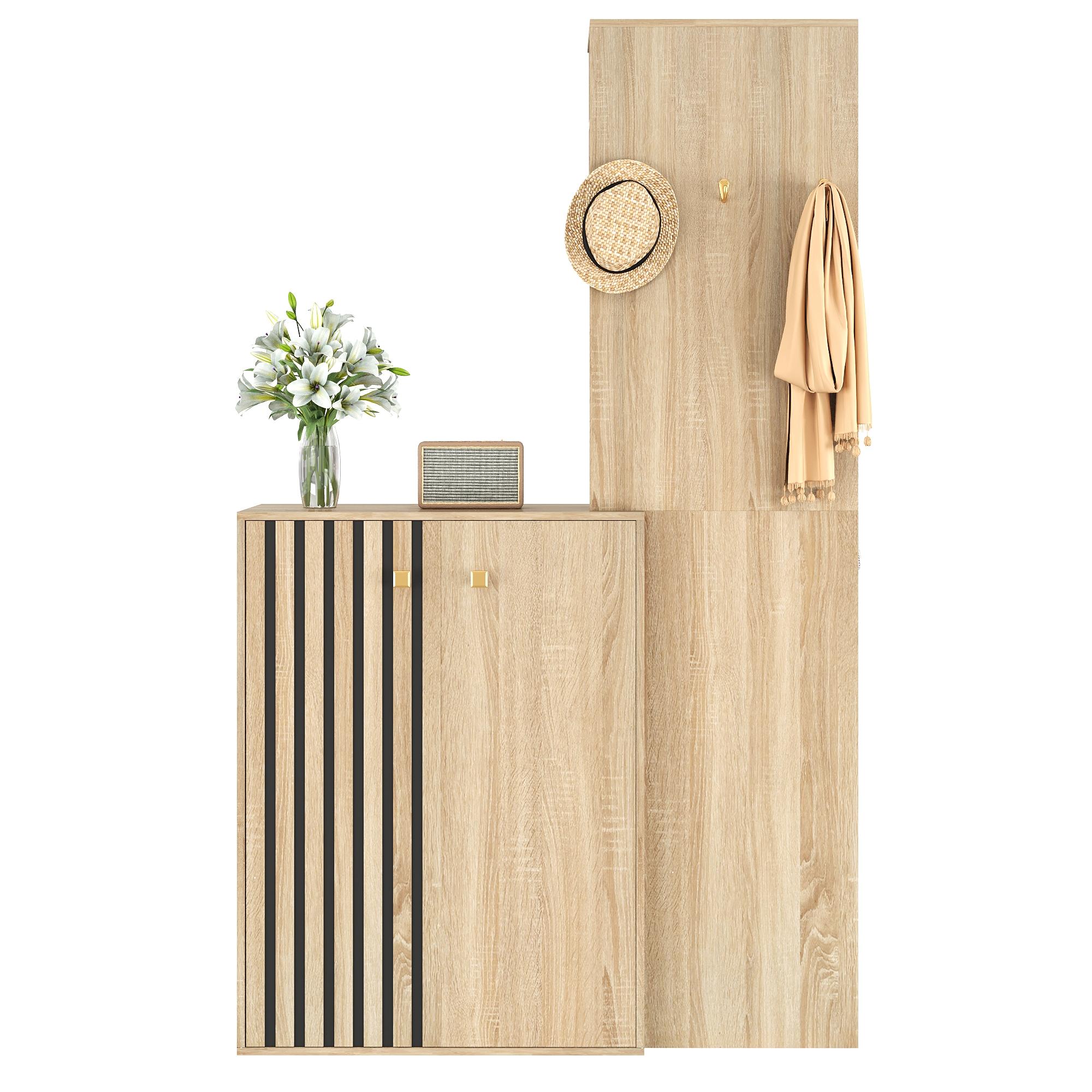 Modern Hallway Coat Rack with Storage