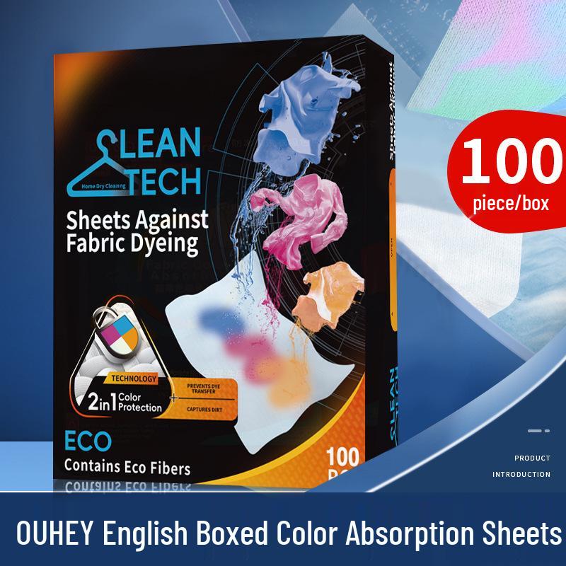 Color Absorbing Laundry Sheets: Prevent Color Bleeding & Staining In Mixed Loads