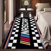 N-NASCARS Racing Car Bathroom Mat INS Style Soft Bedroom Floor House Laundry Room Mat Anti-skid Welcome Doormat