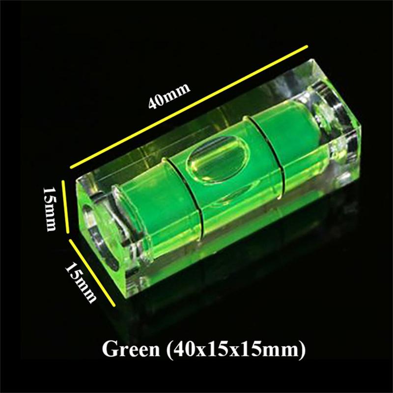 Square Spirit Level With Ears Bubble For DIY TV bracket instrument equipment Green Round level bubble Mini Leveling Shelf
