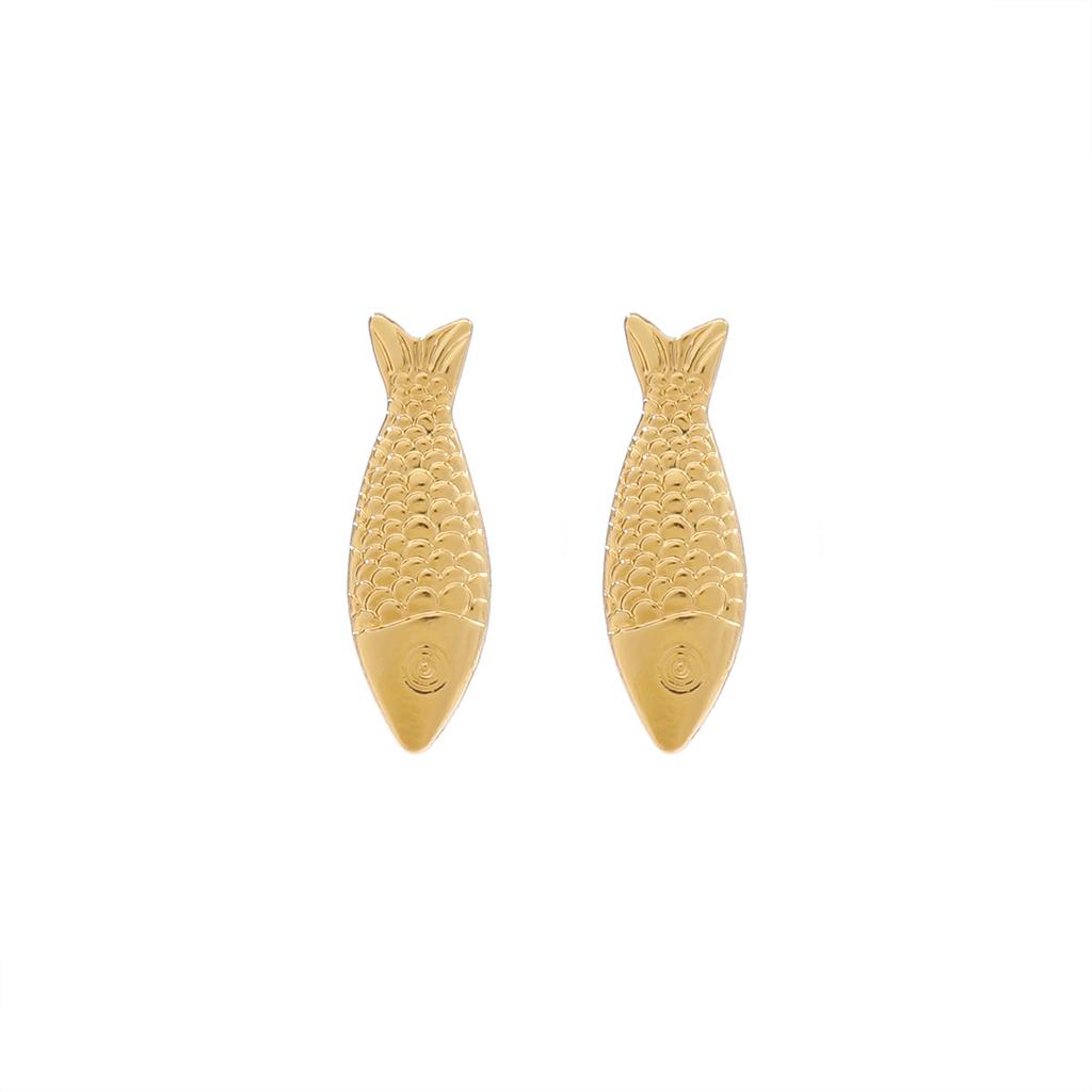 Exaggerated Small Fish Crab Lobster Beach Ocean Natural Wind Earrings Summer Women Fashion Earrings