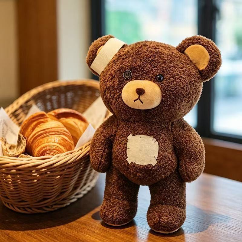Plüsch-Teddybär-Kissen mit Polyesterfaserfüllung für Kinder und Erwachsene