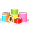 Multi-Color Triple-Proof Thermal Self-Adhesive Barcode Labels: Red, Orange, Yellow, Green, Blue, Pink, Brown - Printable and In Stock