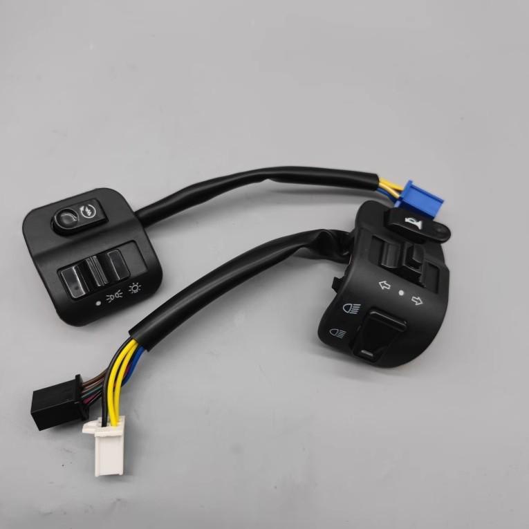 JOGI Qiaoge i125 Handlebar Turn Signal & Horn Switch Button for Fuxi Xi AS Saiying (Left/Right)
