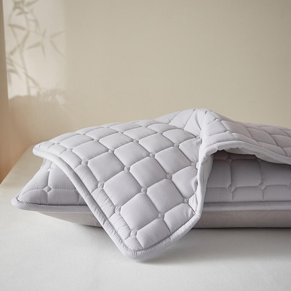 

Head oil Pillow Case Protector 74*48cm Pillowcase Simple Pillow Cover for Bedroom Decoration сірий