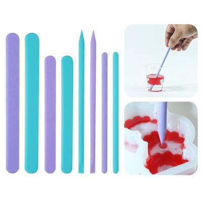 Bacchetta mescolatrice in silicone Strumenti per colla resina per Artigianato fai-da-te Gioielli Bacchette mescolatrici Riutilizzabile Mescolatore per miscelazione vernice liquida epossidica