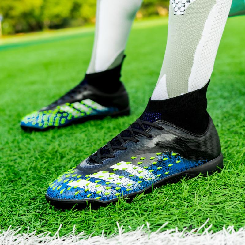 X23-2 High Top Soccer Cleats Men Women Kids Ag Long Studs Tf Broken Studs Artificial Grass Training Shoes Plus Size