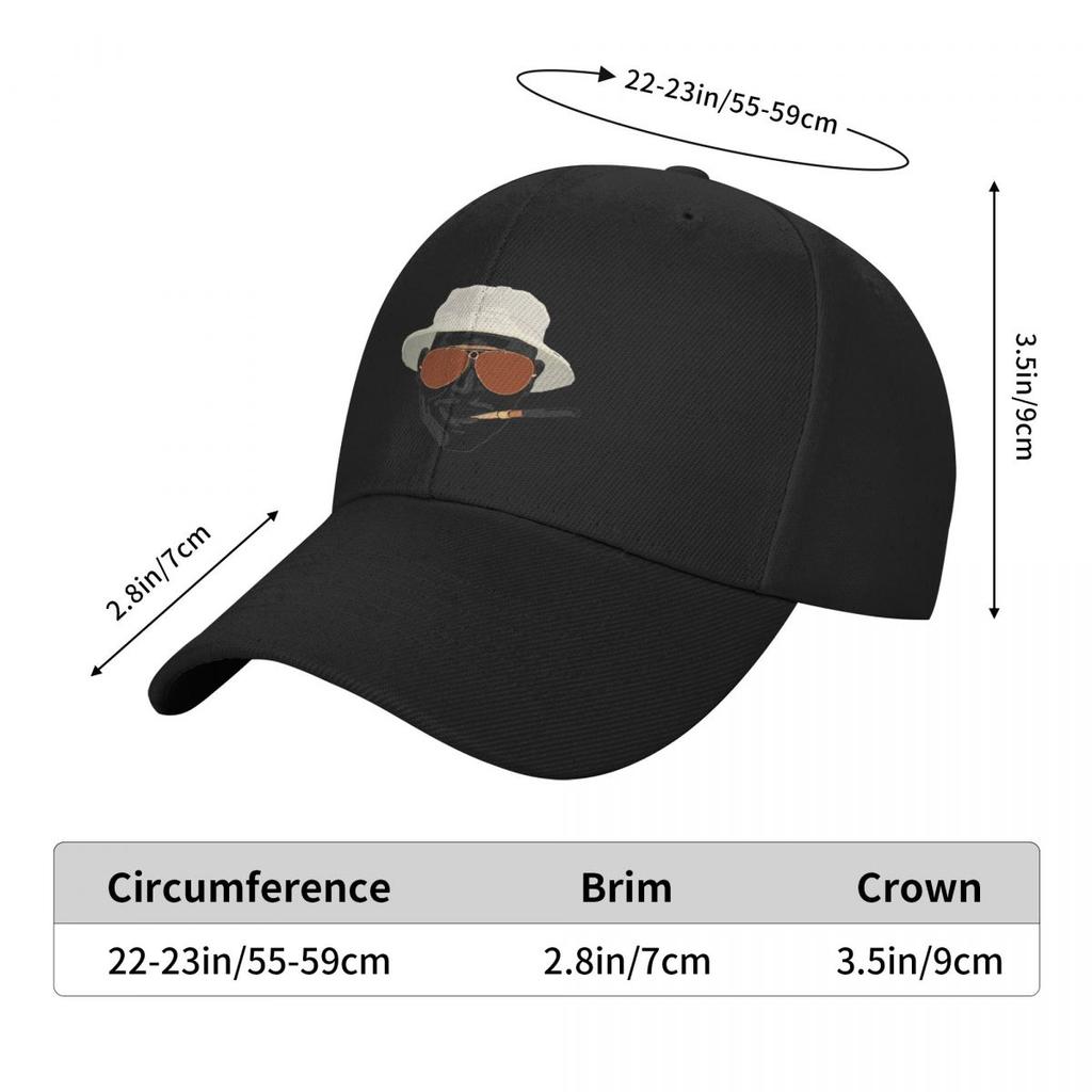 Hunter S Thompson Wojak Baseball Cap Sun Hat For Children Tactical Cap Uv Protection Solar Hat Men Women's