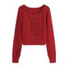 Autumn/Winter Women's Sweater Double Breasted Knitted Sweater Women's Cardigan Coat