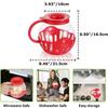 2.13L Microwave Glass Popcorn Popper with Silicone Lid Microwave Popcorn Popper with Temperature Safe High Boron Glass