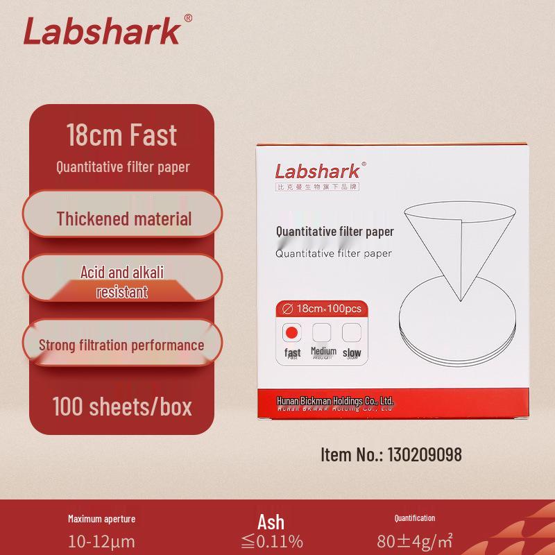 Labshark Laboratory Filter Paper: Fast, Medium, Slow Round Filters for Chemical Analysis