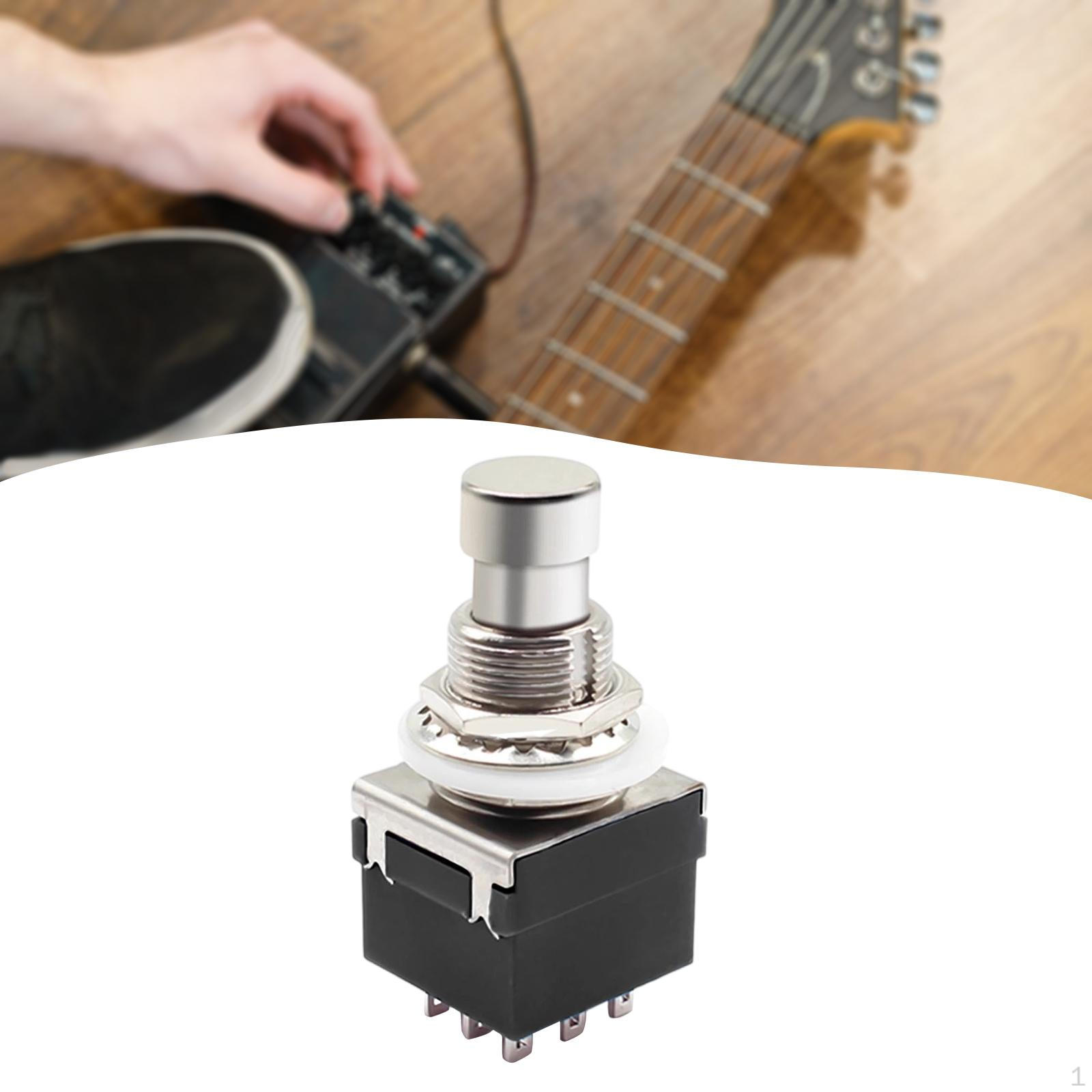 

3pdt 9Pin Stompbox Footswitch Waterproof Non Slip Long Performance Compact Electric Guitar Effects