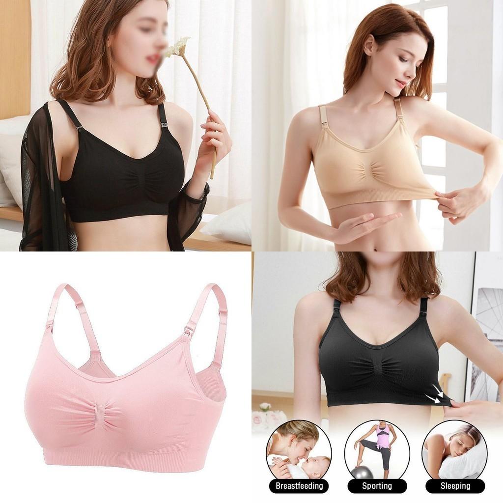 Nahtloser Still-BH für Schwangere, ultra-glatt und weich, ohne Bügel, Still-Dessous für Komfort