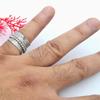 925 Sterling Silber, handgefertigter Designerring, Statement-Ring, Spinnerring, Unisex-Geschenk, Boho-Ring, Silberschmuck