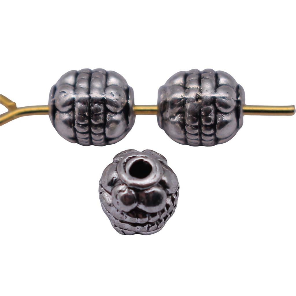 Floral Edge Spacer Beads Ornate Metal Small Hole Charms For Bohemian Beading Supplies
