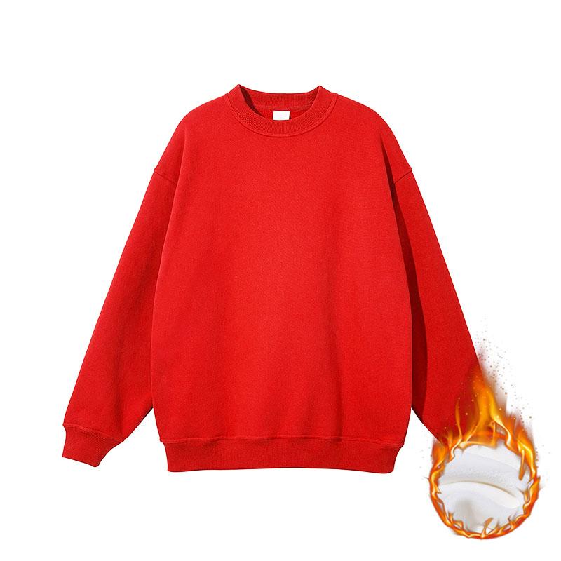 autumn winter cotton fleece warm Sweatshirt harajuku solid hoodies women men clothes thicken Long Sleeve UNISEX oversized hoodie