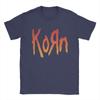 Funny Music Rock Korn Band T-Shirt Men Round Collar 100% Cotton T Shirts Short Sleeve Tees Unique Clothes