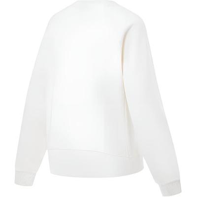 Li Ning Round Neck Pullover Solid Color Sweatshirt Women Sweatshirts AWDV948-7