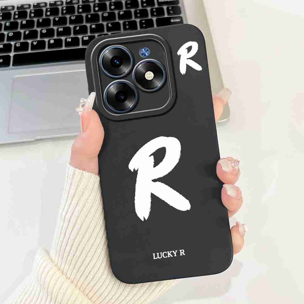 Luckly Letters For Infinix Smart 8 Cases Silicone Soft TPU Shockproof Cover For Infinix Smart 8 7 6 Smart8 Smart7 Smart6 Case