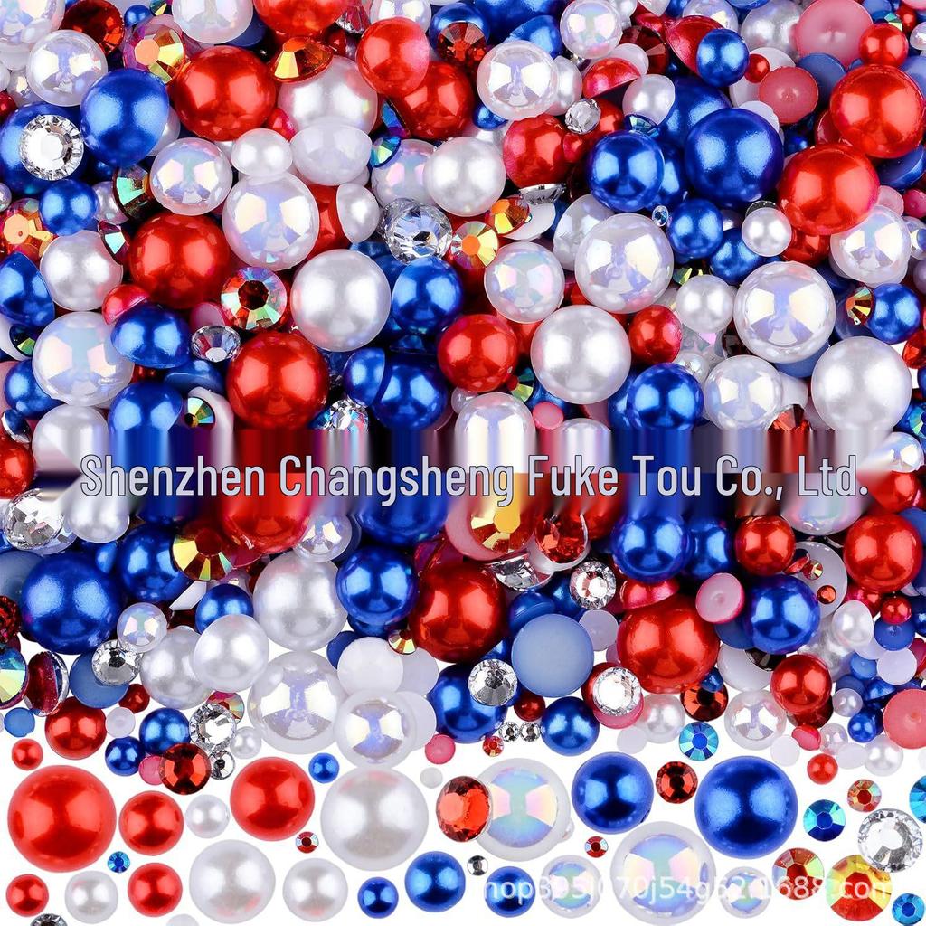 Multi-color Half Pearl Nail & Craft Embellishments for Nails, Phone Cases, Earrings & Hair Clips