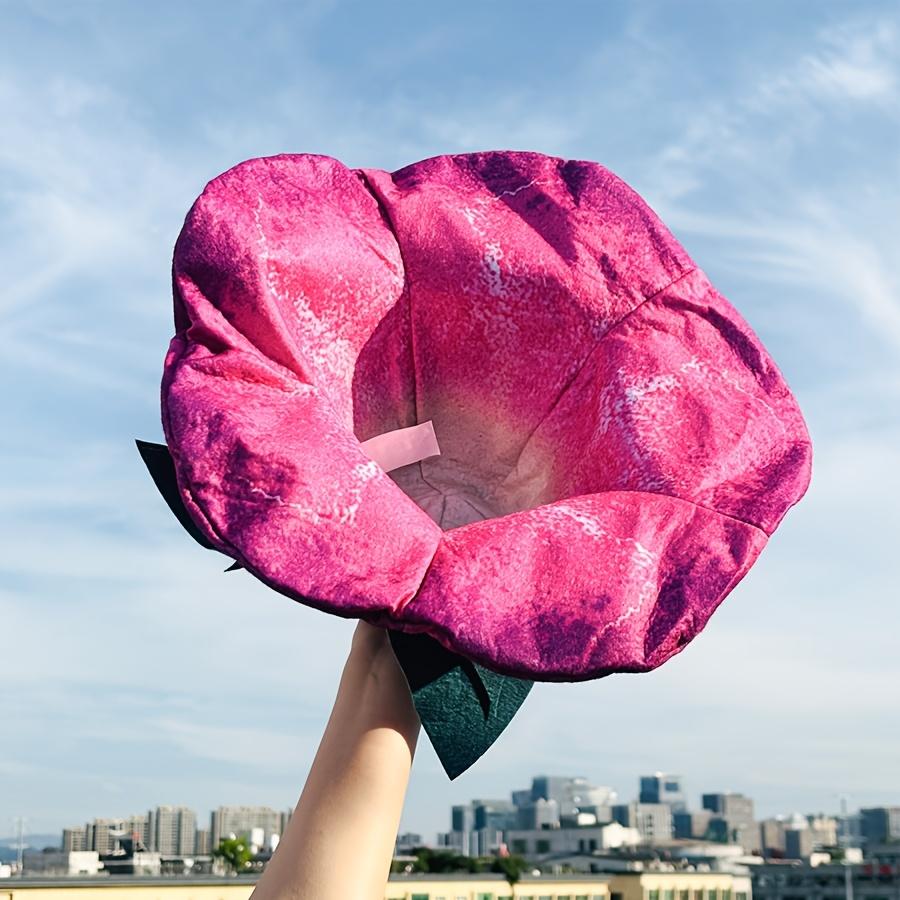 1 Pezzo Nuovo Cappello a Fiore - Carino Cappello Morbido a Tesa Larga, Un Accessorio per Costume di Halloween, Divertente Oggetto di Scena per Foto e Look Unico per Feste Adatto a Eventi Festivi