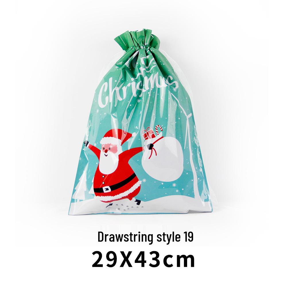 Exclusive Christmas Drawstring Gift Pouch - Festival Candy Bag in Stock