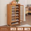 Japanese Rattan Dustproof Shoe Cabinet - Compact, Large-Capacity Entryway Storage Rack