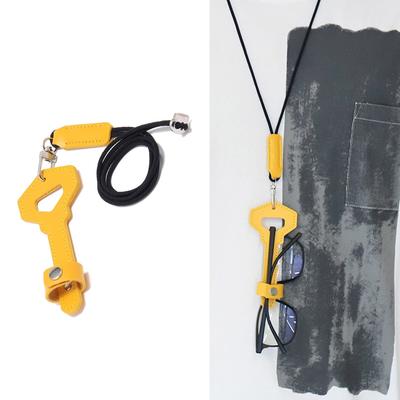 Multifuntional Eyeglass Chain Key Holder Pendant Necklace Leather Necklace Glasses Chain Necklace Suitable for Daily Use