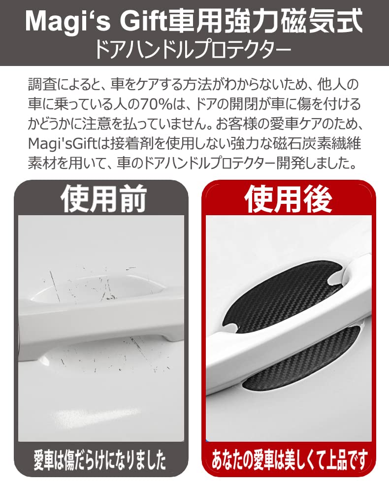 Magi's Gift 2024 New Large Door Handle Protector Magnet, Suitable for N-BOX N-VAN, N-WGN, Freed+, Delica d5 and other vehicles Parts Door handle,