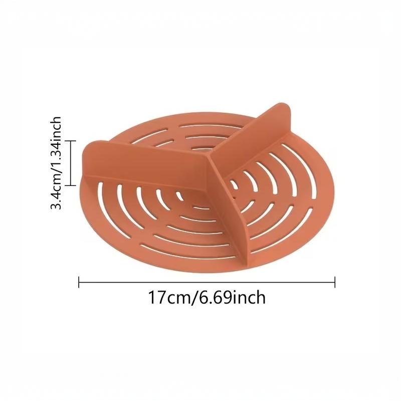 Silicone Triangle Separator For Air Fryer, Bowl Liner Accessory, Fits Most Round Silicone Bowls, Zone Separation To Prevent