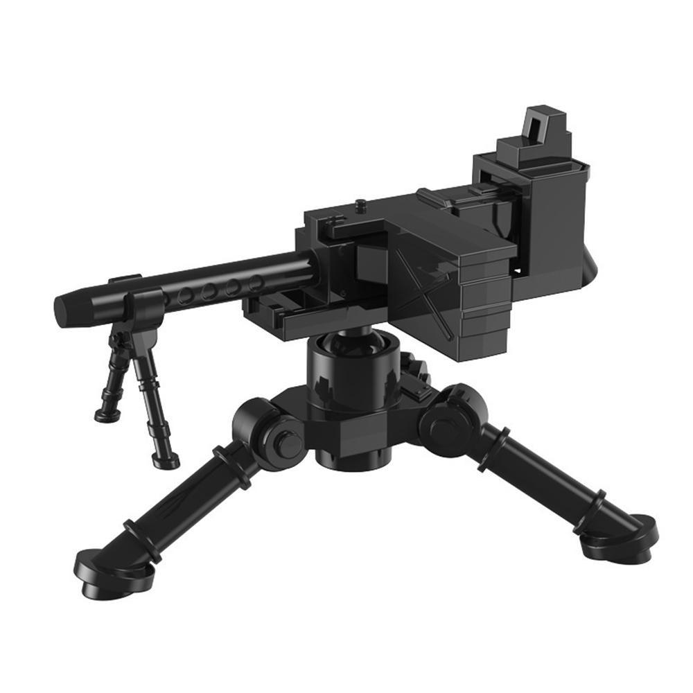 WW2 MOC-Military Building Blocks, Solider Figures, Weapons Machine Guns, Bricks Accessories, RPG Gatling, NSV Mortar, Halloween