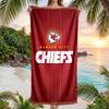 Asciugamano da Spiaggia alla Moda Kansas City Chiefs Asciugamano Portatile Morbido Asciugatura Rapida per Nuoto Campeggio Vacanze