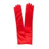 Korean Women Christmas White Wedding Dress Long Satin Elastic Etiquette Gloves Summer Sunscreen UV Full Finger Driving Glove K14